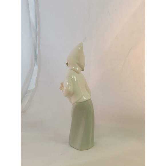 Lladro Daisa Statue Figurine Girl W/ Rooster Chicken 8" Retired Collectors - Picture 8 of 11